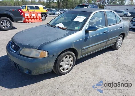 2002 Nissan Sentra Gxe z USA, uszkodzony, nr VIN 3N1CB51D42L628383